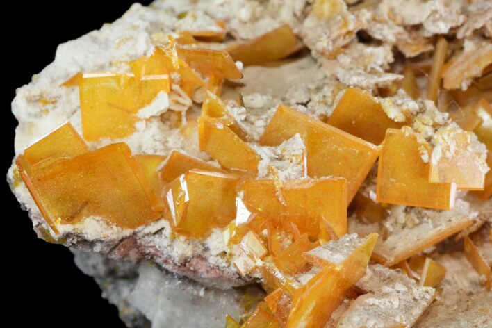 Windowpane Wulfenite Crystal Cluster - Mexico #163160